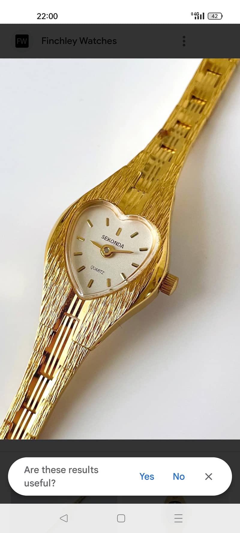 Womens gold sekonda watch 0