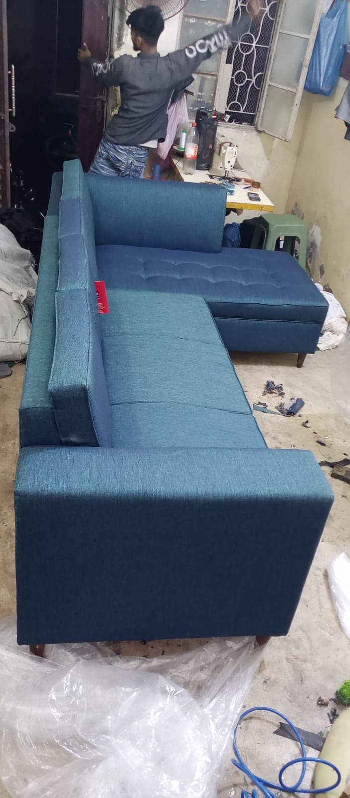 Sofa set  5 seater sofa repair | fabric change 3