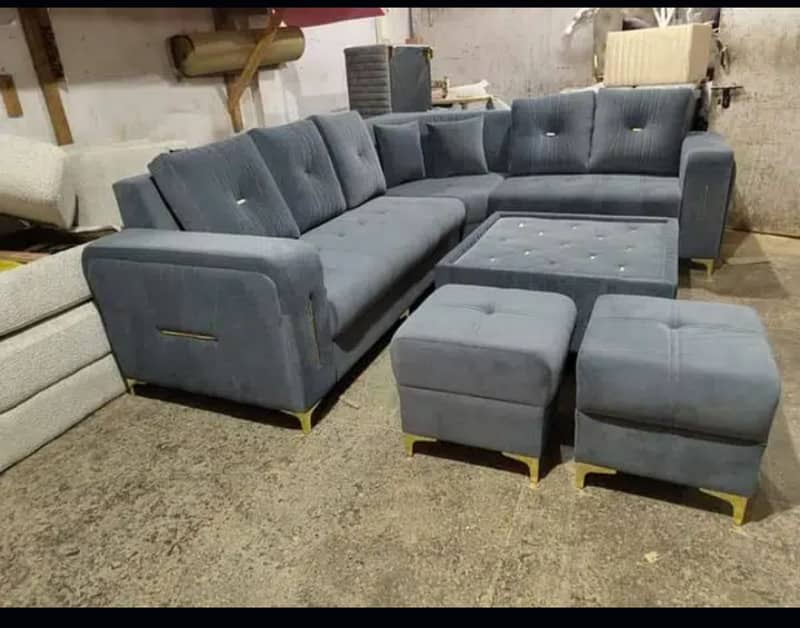 L shape sofa / sofa set / sofa repair / fabric change / sofa poshish 6