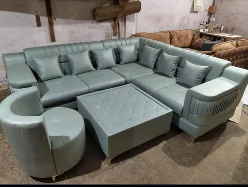 L shape sofa / sofa set / sofa repair / fabric change / sofa poshish 7