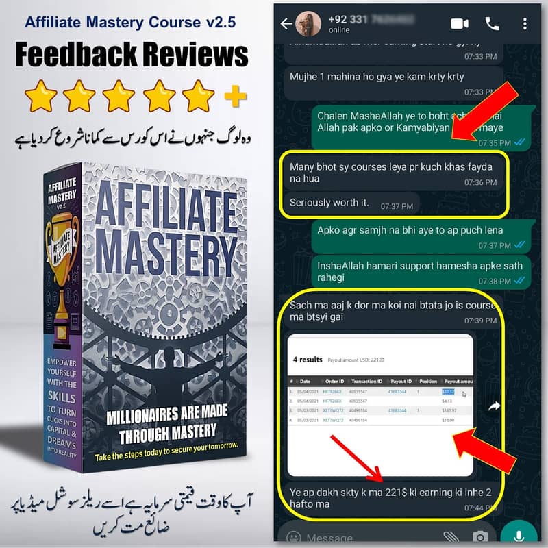 Earn $300+ per week with the Affiliate Mastery Course 2.5! 7