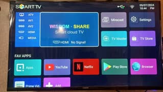 44 inches high resolution baze less LED Smart Android new condition