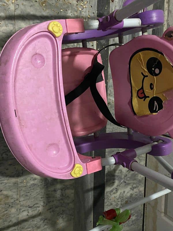 baby swing for sale //baby jhula pink colour 5