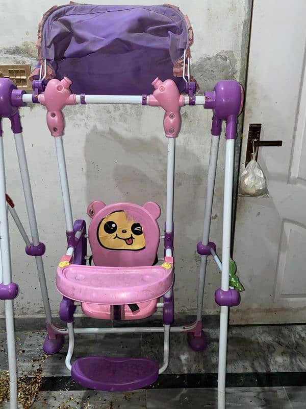 baby swing for sale //baby jhula pink colour 6