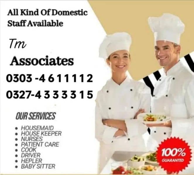 all employees service provide/Cook/chef/ MAID/helper/drive/ 0