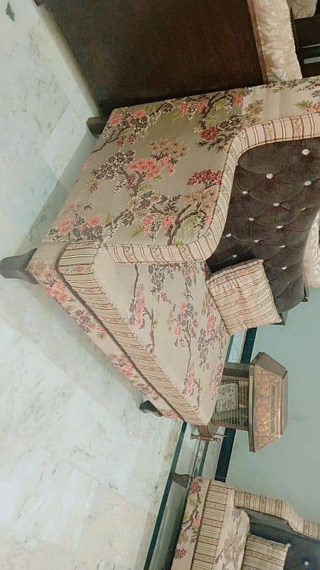 7 seater sofa plus wooden swing for sale 10