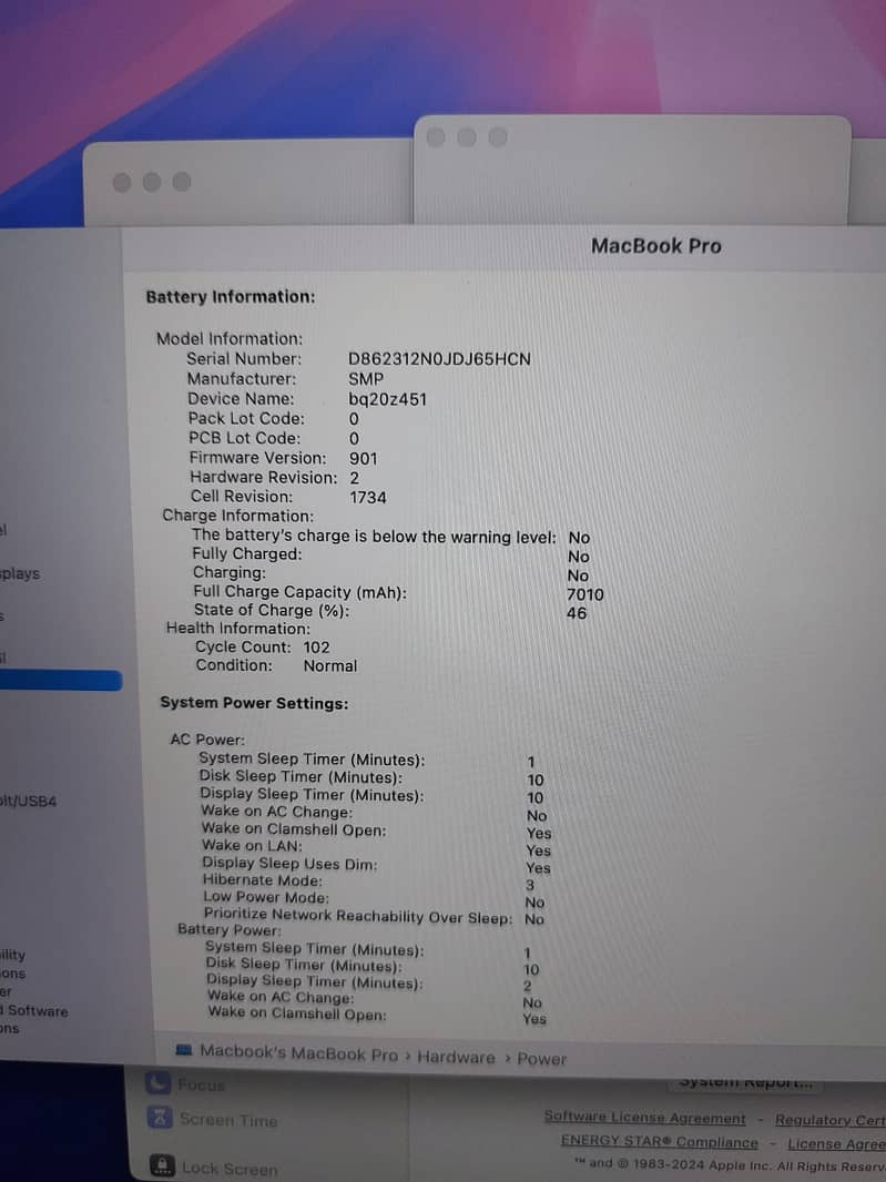 Macbook Pro Core i9 2019 3