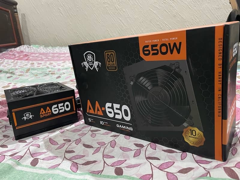 650watt 80+ Bronze Gaming Power Supply 0