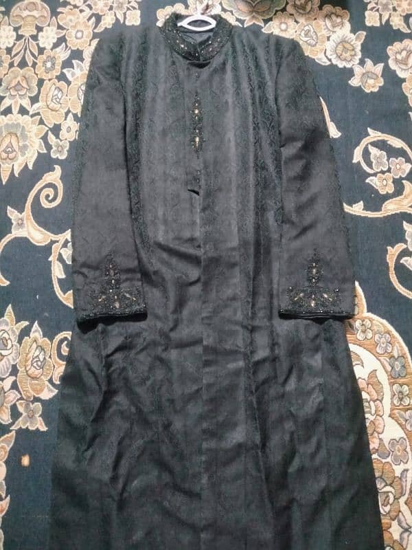 black velvet sherwani for sale 3