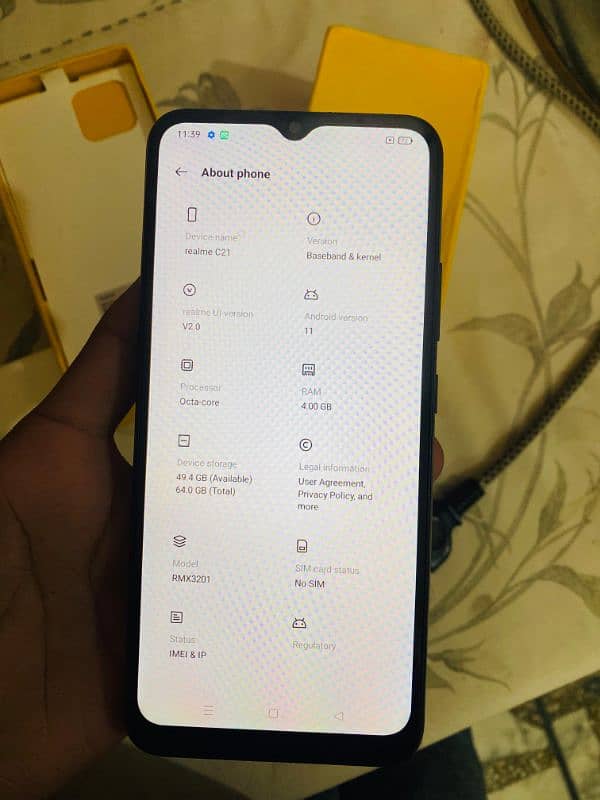 Realme C21 4-64Gb,Full Box, Condition Excellent,No Open or Repaired 2