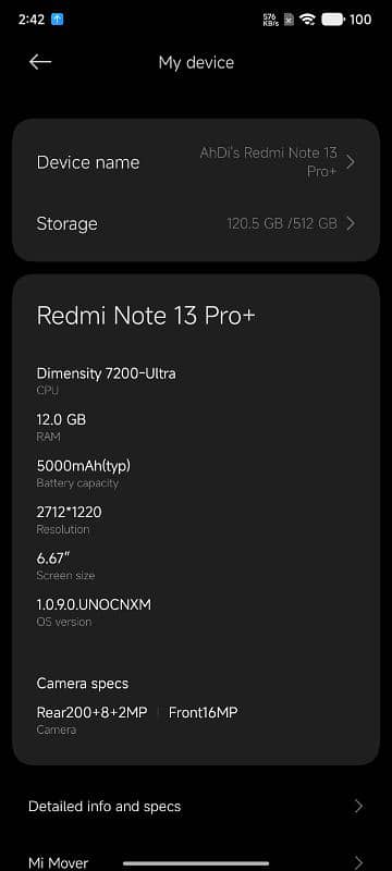 urgent sale Redmi note 13 pro plus Chinese special edition 12/512 2