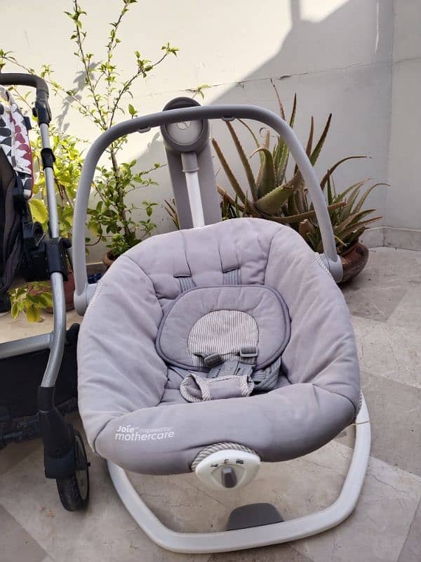 Baby Stroller (mamas&papas) & Electric Swing (Joie) 1