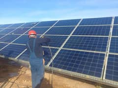 solar panels washing services