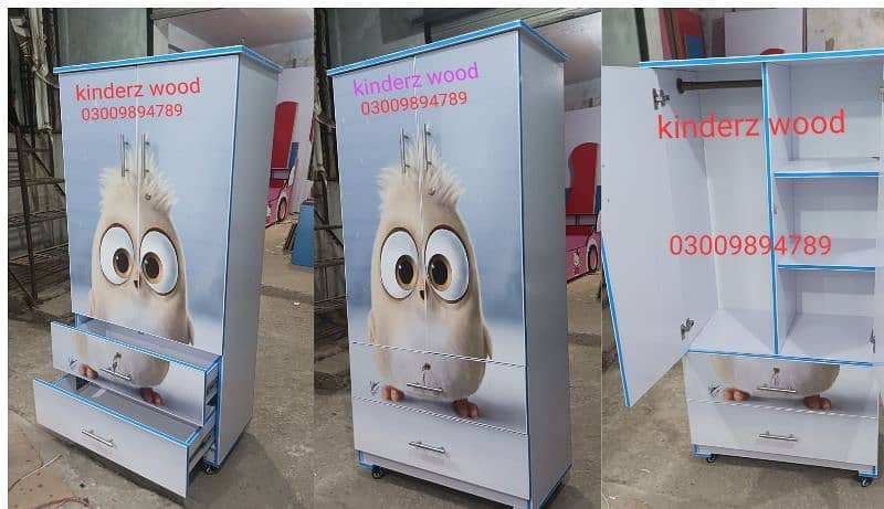 Kids character cupboard 5 feet x2.5 feet size each 0