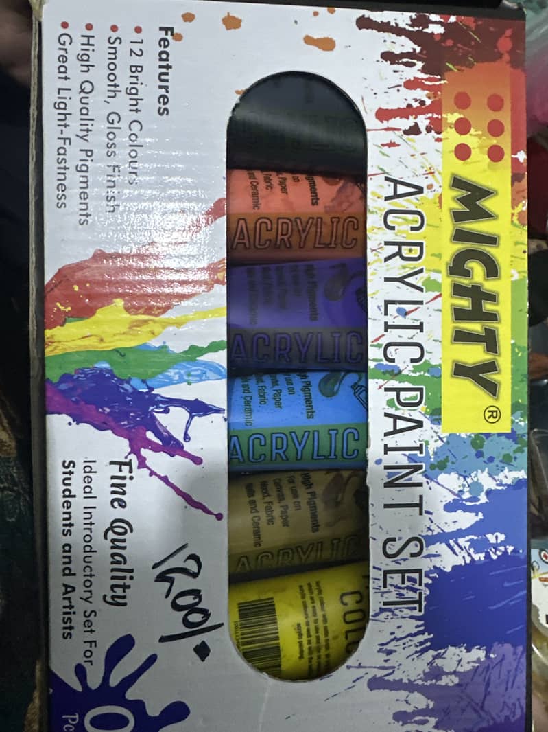 Acrylic paint set 0