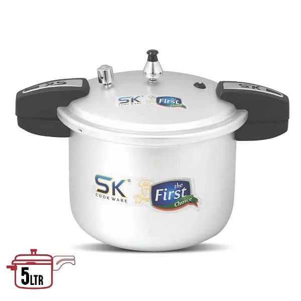 high quality 5L aluminum pressure cooker 2pcs set for efficient coking 2