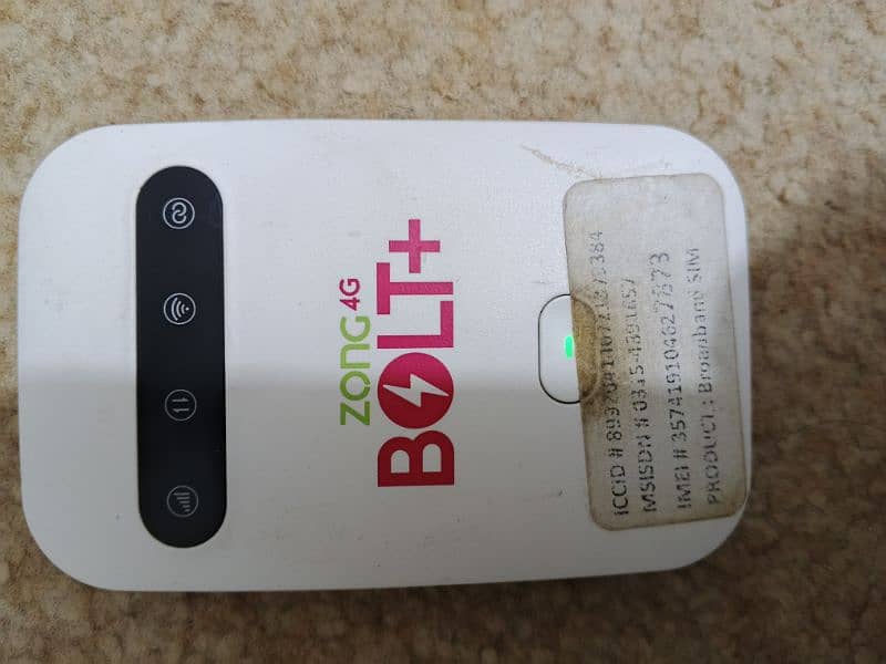 zong 4g device bolt plus 0