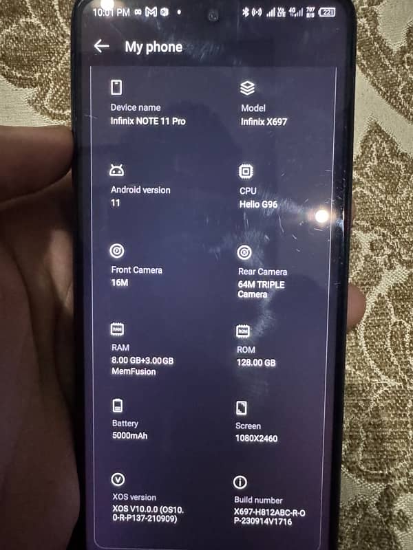 infinix note 11 pro 11gb ram 128gb 3