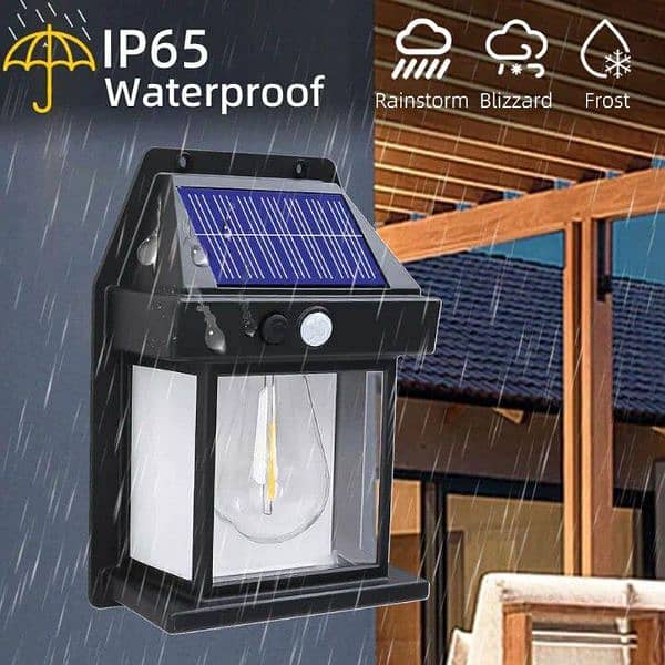 rechargeable solar sensor lamp with . option sensor 1- pc 1