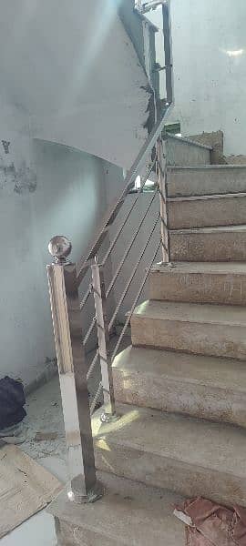 STAIRS AND TERRACE RAILING IN GLASS AND STAINLESS STEEL 2