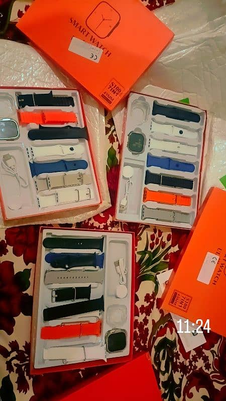 Seven strap smart watches available for sale 0