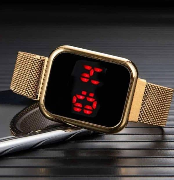 LED Display Digital Watch With Magnetic Strap 2