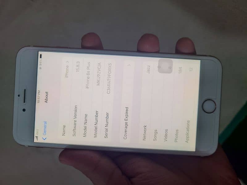 Iphone 6S plus 64 GB PTA 3