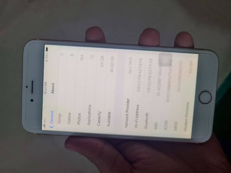 Iphone 6S plus 64 GB PTA 4