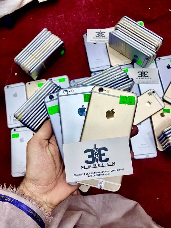 iphone 6. . 16gb/32/64/128 byp/jv/fu mix ok condition quantity available 1