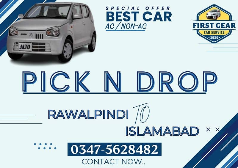 Rawalpindi TO Islamabad Pick N Drop 0