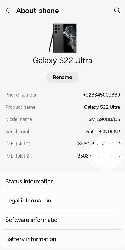 galaxy s22 ultra 8/128 non pta 0