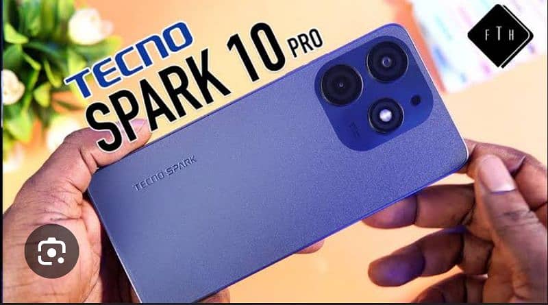 tecno spark 10 pro with Royal blue color 2