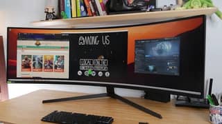 samsung 49" QLED 4k Curved Gaming monitor 120hz with 125% SRGB