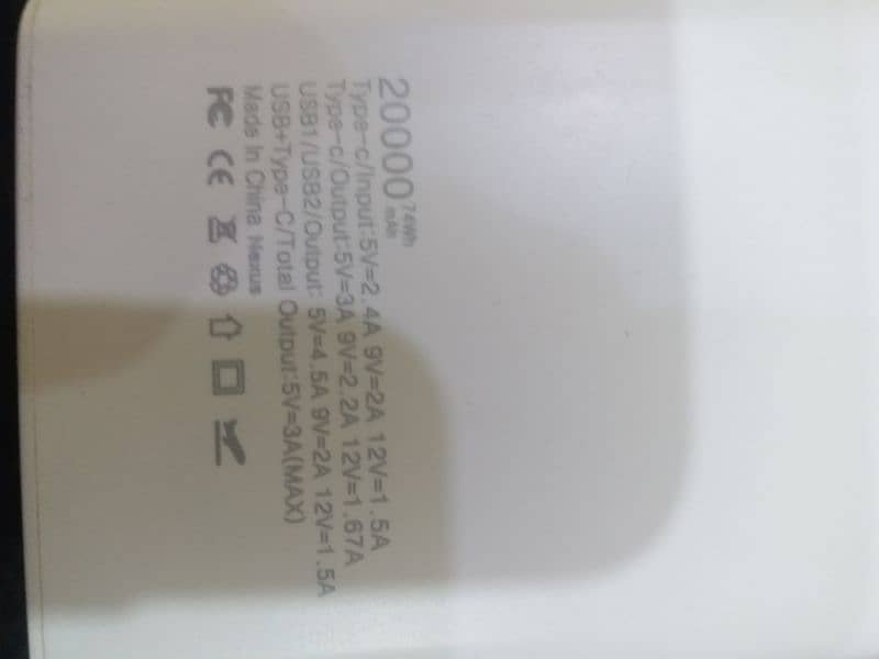 transparent Power bank 20000mah 3