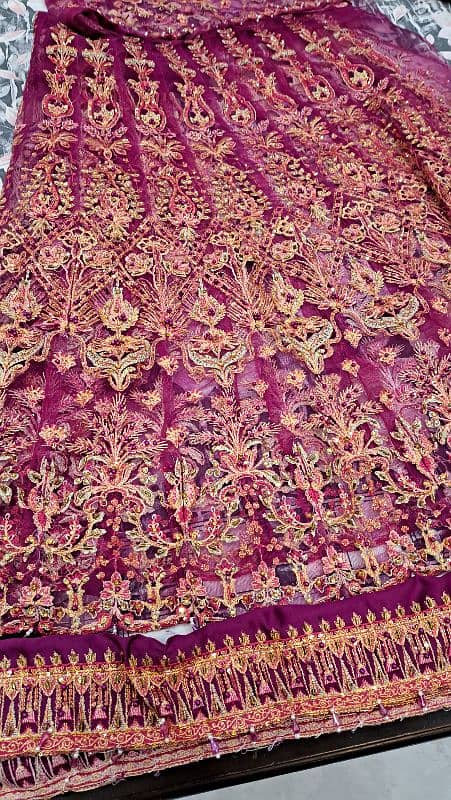 afrozeh replica shocking purple maxi unstitched 4