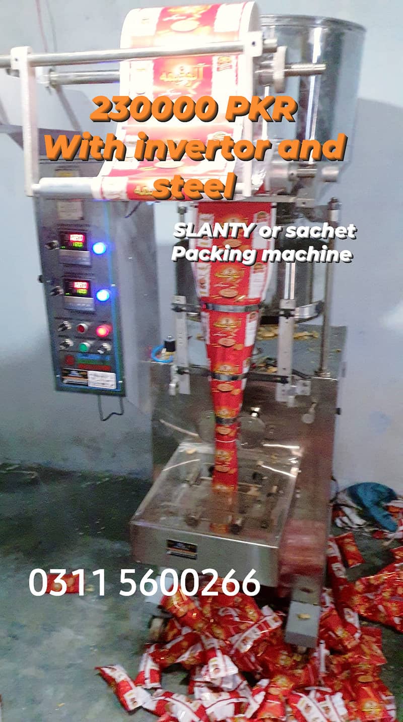 Packing machine slanty nimko soap aurf oil salt rice Juice ketchup 16