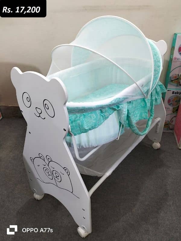 Baby Wooden Cot Bed And Swing 0337 0337 555 16