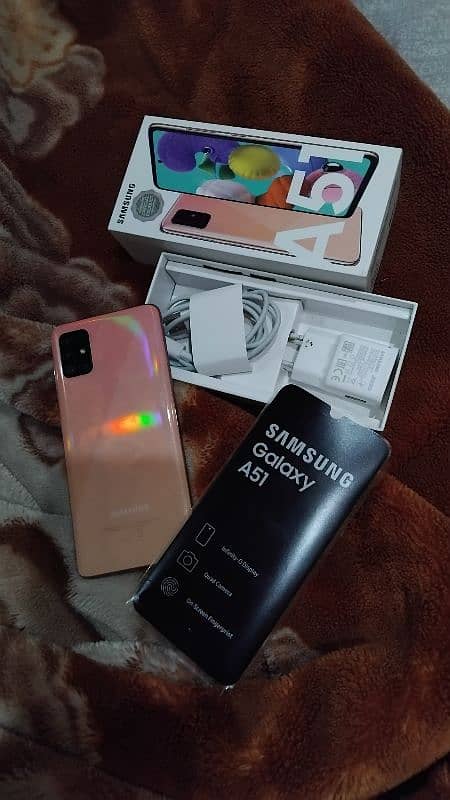 Samsung A51 Phone Pink Back Color For Sale 0