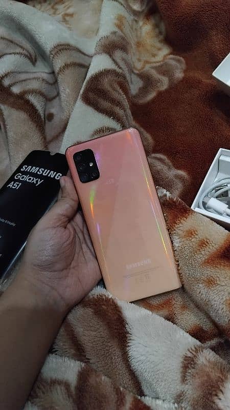 Samsung A51 Phone Pink Back Color For Sale 2