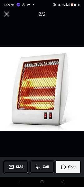 original electric heater 2 lights 800watt 0