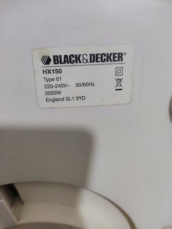 black and decker Fan Heater imported 2