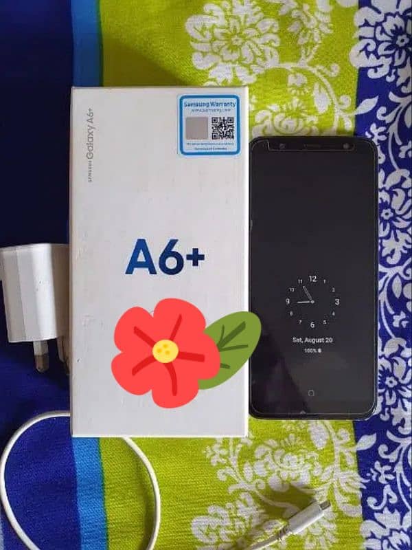 Samsung galaxy A6 + plus - full box 9.8 by 10 2