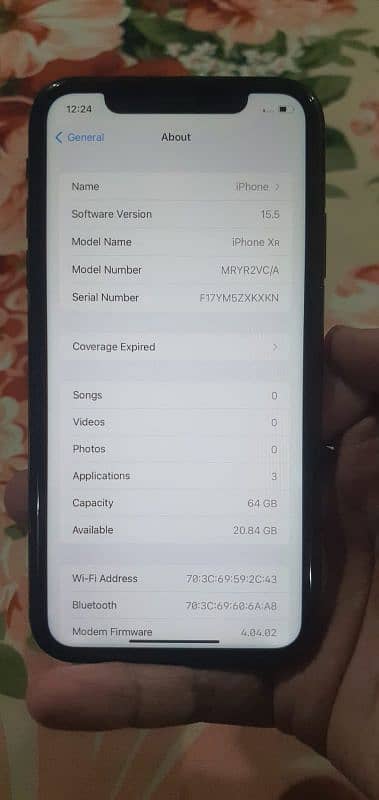 iPhone Xr 64GB non pta factory unlock 83 battery health all ok 7