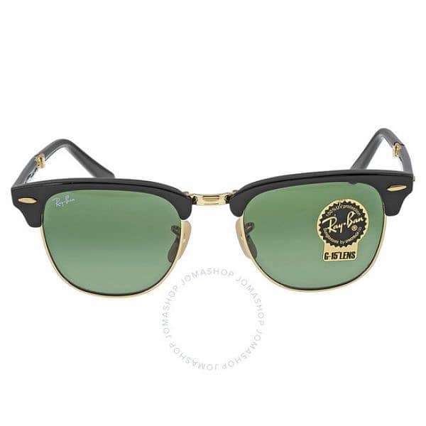 Ray-Ban  Clubmaster Folding Green Sunglasses 0