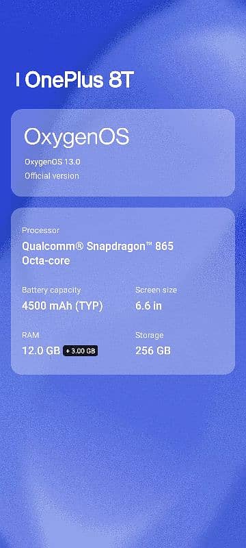 One plus 8t 12/256 Duel sim 0