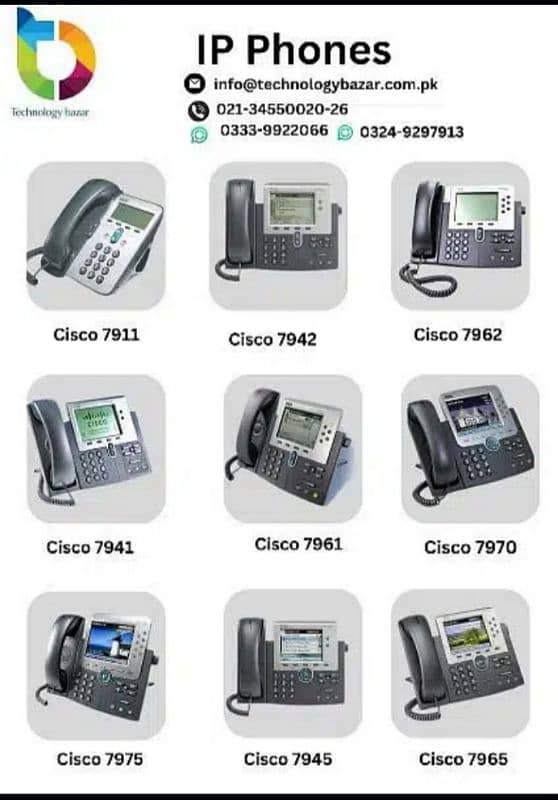 IP Phones & IP Pbx| Cisco |Polycom | Alcatel |  Grandstream | Avaya 2