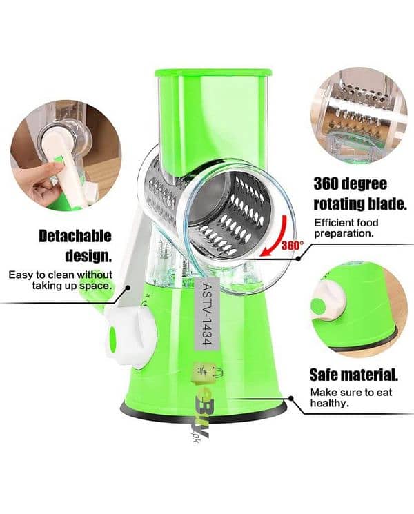 tabletop drum grater vegetable slicer 3