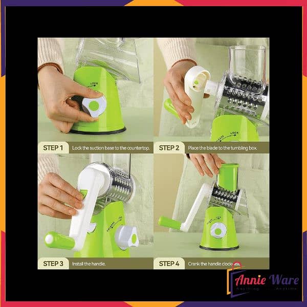 tabletop drum grater vegetable slicer 5