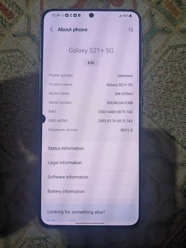 Samsung s21 plus 5