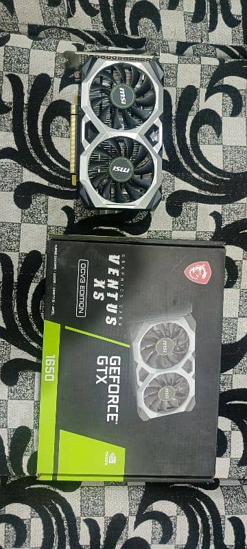 **negotiable** GeForce Gtx 1650 4 gb GDDR6 ocv3 edition with box 4